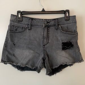Joe’s Jeans Grey/Black High-Waisted Shorts